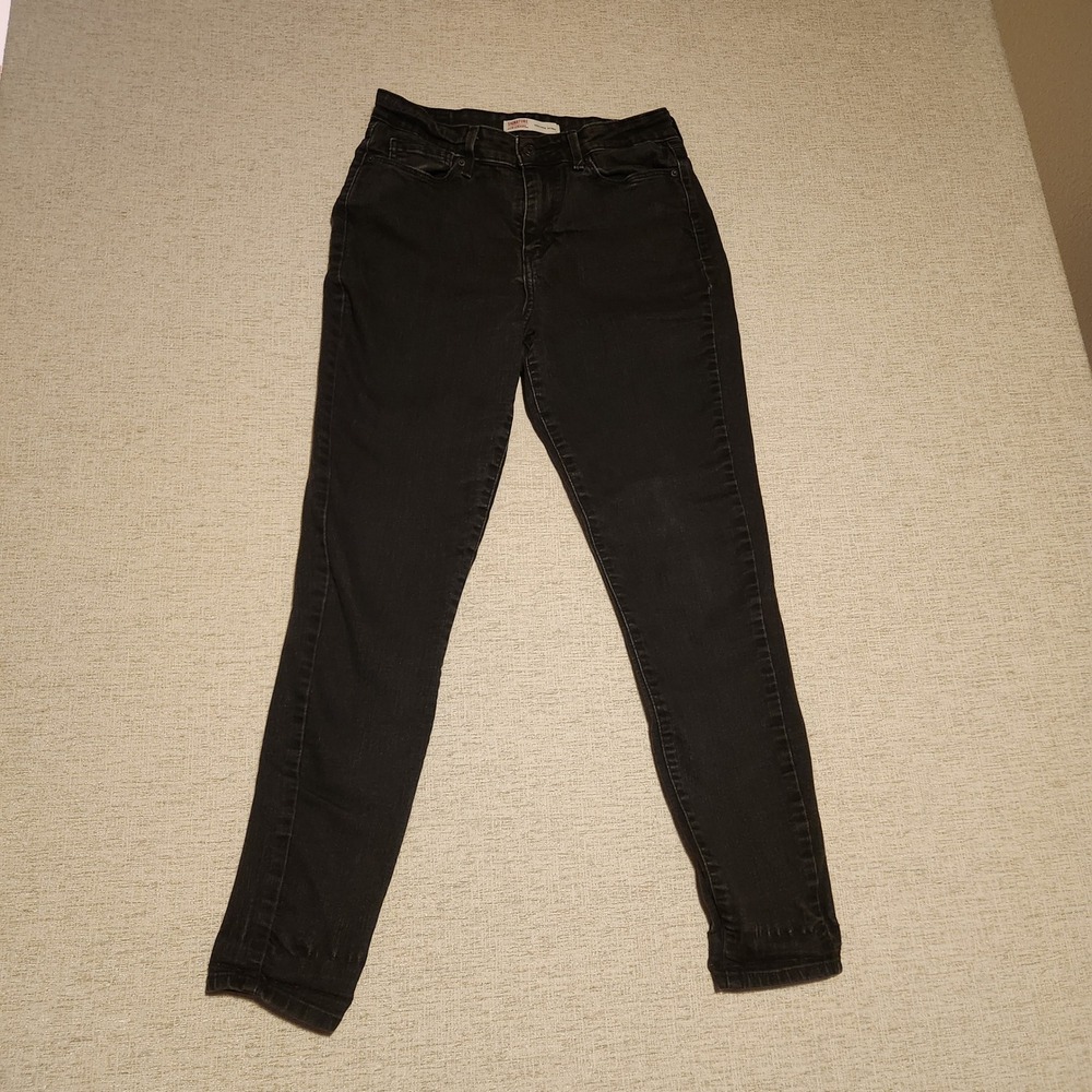 Signature by Levi Strauss & Co Modern Skinny Jeans Women 8M W29 L30 Black